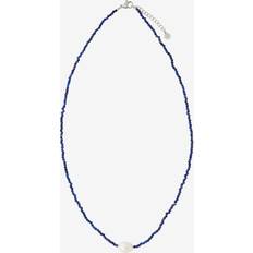 Edblad Blå Smycken Edblad Beach Pearls Necklace Blue Steel Halsband - Silver