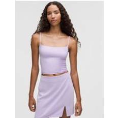 Dam Linnen Lululemon Wundermost Tanktop Ultrasoftes Nulu Verstellbare Spaghettiträger - Lavender Frost
