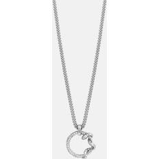 Roberto Cavalli Förtrollande Orm Cirkel Hänge Halsband - Gray