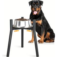 Pets Temu Adjustable Height Dog Bowl Stand Iron