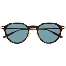 Solbriller Montblanc Asian Fit 006 49mm Tortoiseshell Solbriller - Dark Tortoise