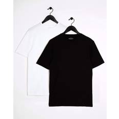 River Island Muscle Fit T-Shirt 2 Pack - Black/White