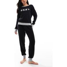 Signature Top and Jogger PJ Set - Black/Grey