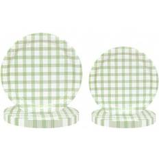 Shein Sage Green Party Decorations Paper Plates