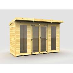 Buttercup Farm 10ft x 4ft Pent Summer House Wood L118 x W302 x H201 cm (Building Area )