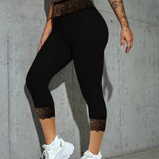 Vita Leggings Temu Chic High-waist White Capri Leggings - Stretchy