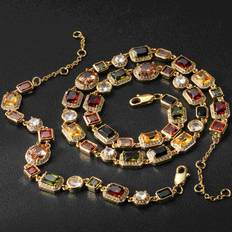 Herr Smyckesset Temu Men's Jewelry Set Necklace Bracelet - Suitable
