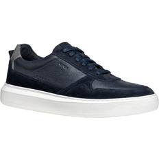 Geox Mens U Deiven Leather Trainers - Navy