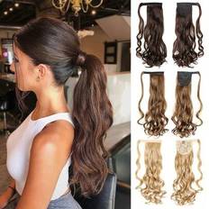 Shein 22 Inch Ponytail Extension Curly Wavy Long Brown
