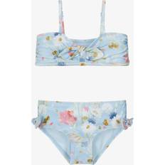 Blue Bikinis Children's Clothing Zimmermann Girls Pastel Blue Floral Print Bikini