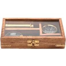 Magnifiers & Loupes Harvey Makin Telescope Compass Magnifying Glass Set Brown