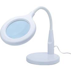 Lightcraft Compact LED Magnifier Desk Lamp White