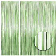 Shein Light Green Tinsel Curtain Drizzle