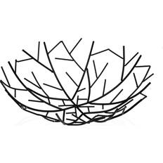 Versa Black Metal Steel 30 x 9 x 30 cm Fruit Bowl