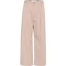 Pink - Plisseret Tøj InWear Posyiw Wide Pant Bukser Med Lægfolder - Lyserød