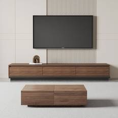Brayden Studio Extendable Cabinet With 3 Drawers TV Bench