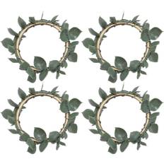 Green Napkin Rings Goolrc 4pcs Holder Rings Green Leaf Decoration Napkin Ring