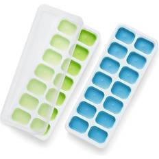 Green Ice Cube Trays Keplin Silicone Trays with Non Spill Lids Ice Cube Tray