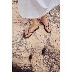 H&M Flip-flops Med Ringdetalj - Mörkbrun