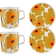 Marimekko Dinner Sets Marimekko Unikko Breakfast 4-pack Dinner Set