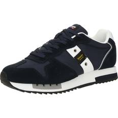 Lave Sneakers Uld Ruskind Stof - Blå