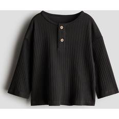 H&M Baby Ribbad Farfarströja - Mörkgrå
