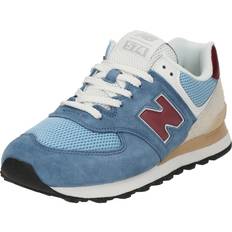 New Balance 574 Sko på tilbud New Balance Sneaker Low 574 - Dueblå/Lyseblå/Greige/Burgunder