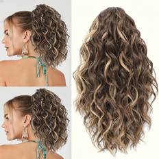 Temu 14 Inch Water Wave Ponytail Extension