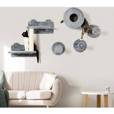 Pets Temu 5pcs Wall Mounted Cat Tree With Perch