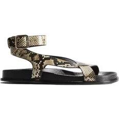 H&M Sandals - Beige/Snakeskin Patterned