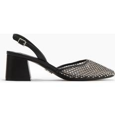 Dam - Mesh Pumps Steve Madden Mesh Network Slingbacks - Black Mesh