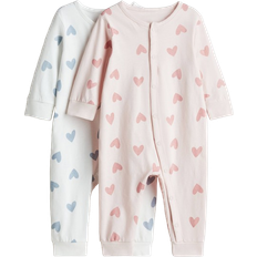 H&M Patterned Cotton Pyjamas 2-pack - Pink
