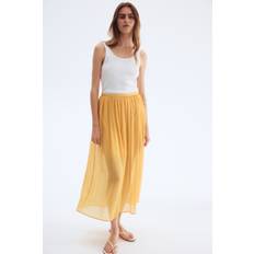 H&M Gul Crinkled Nederdel - Gul