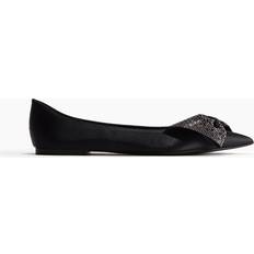 Steve Madden Satin Magi Ballerinas Dame - Sort
