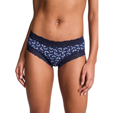 PINK Wink Lace Trim Cheeky Panty - Midnight Navy Butterfly Print
