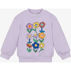 Purple Sweatshirts Children's Clothing Stella McCartney Kids Printed Cotton Jersey Sweatshirt - Purple
