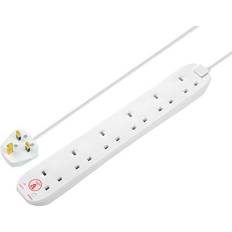 Masterplug SRG6210N-MP 6 Way 2m