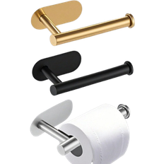 Toilet Paper Holders Shein 1pc Stainless Steel Wall-Mounted Toilet Paper Holder, Bathroom Tissue Roll Dispenser, No Drilling Required,Self-Adhesive Roll Paper Rack,Absorbent Napkin Stand,Holder For Paper TowelsNo Drill Toilet Paper Holder,Self-Adhesive Roll Paper Rack,Absorbent Napkin Stand,Black,Silver,Gold,Bathroom Accessories, No-Drill, Wall-Mounted,WC Organizer,Bathroom Hardware Equipment, Bathroom Decor Summer