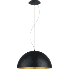 Eglo Gaetano 1 Black/Gold Pendant Lamp ∅ 53cm
