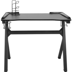 Gamingbord vidaXL Gaming Desk with LED and Y-Frame - Black, 600x900x750mm