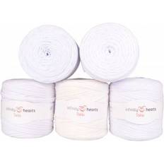 Stofgarn Infinity Hearts Dahlia White 140m