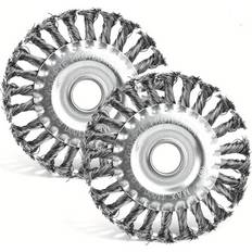 Stålborste Temu Set Of 2 Round Brushes 125 x 22 mm Stålborste