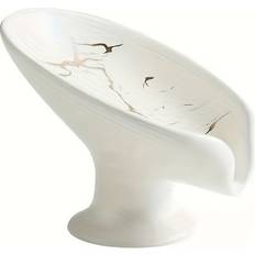 Temu Elegant Marble-patterned Ceramic Soap Dish