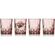 Whisky glas Lyngby Glas Sorrento Pink Whiskyglas 32cl 4stk