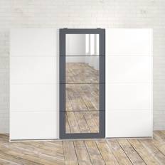 Poco XBVF1367 White/Raw Steel Wardrobe 270x208cm