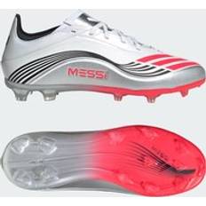 adidas F50 Messi Elite Fotbollsskor För Barn - Vit/Lucid Red/Silver Metallic