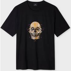PS Paul Smith Painted Skull Print T-Shirt - Black