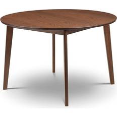 Brown - Round Dining Tables Julian Bowen Farringdon Circular Walnut Dining Table 120cm