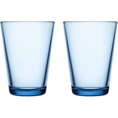 Blåa Dricksglas Iittala Kartio Aqua Dricksglas 40cl 2st