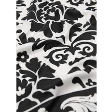 Satin Tilbehør Mango Bicolour Printed Scarf U Halstørklæder Tørklæder - Sort